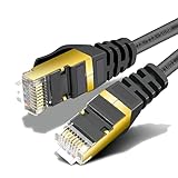 3m CAT 7 Netzwerkkabel Gigabit Ethernet LAN Kabel - 10Gbit/s - Patchkabel - Flexibles Cat.7 Rohkabel S FTP Schirmung mit RJ 45 Stecker Vergoldet - für Router, Modem,Switch, PS4, PS5,