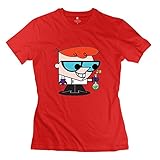 KST Damen Dexter 'S Laboratory T-Shirt O Hals Zitate Gr. Small,