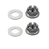 XIAOZHOU ZHOUBENXIANG Set 2 ATV Quad Hinterachse Castle Hub Nut Waschmaschine Fit für Yamaha Banshee Blaster Fit Für Raptor Warrior Raptor 350 660 Fit für YFZ450 Breeze Grizzly
