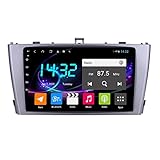 1UTech Autoradio Sat NAV für Avensis 2008-2015 IPS Touchscreen Android 10.0 Radio SWC BT DSP Mirror-Link 4G WiFi Carplay mit Rückfahrkamera (8 core 4G+WiFi 4G+64G)