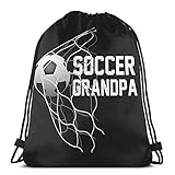 ATUEMACO Fußball Opa Kordelzug Taschen Rucksack Leichte Wasserdichte Cinch Sackpack Yoga Gym Bag Sport Reise String T