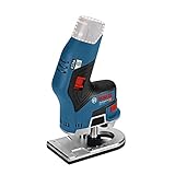 Bosch Professional 12V System Akku Kantenfräse GKF 12V-8 (Fräskopf-Schaft: 8 mm, ohne Akkus und Ladegerät, im Karton)