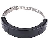 Qiilu Universal Motorrad Auspuffschutz 100mm-140mm Oval Kann Runde Auspuffschutzhaube abdecken Motorrad Exhaust Schutz Abdeckung