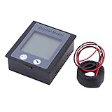 ZGQA-GQA Power Meter,80-260VAC 100A 22kW Große LCD-Anzeigen-Digital-Überwachung Multimeter Amperemeter Voltmeter Power Energy Tester mit CT Unterstützung Überlastung Alarm-Funk