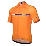 ROTTO Herren Radtrikot Fahrrad T-Shirt Kurzarm Einfache Linien S