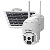 Überwachungskamera Solar，Solar IP Kamera mit Solarpanel, PIR Bewegungsmelder, 2,4GHz WiFi, 1080p Zeitraffer, IR-Nachtsicht, , 2-Wege-Audio，SD-Kartenslot(bis zu 128GB)