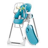 Sweety Fox - Mitwachsender Hochstuhl Baby, Verstellbar und Klappbar mit Spielbogen - 7 Höhen, Rückenlehne Kind 5 Positionen, Abnehmbares Tablett, Aufsteckbarer Teller,