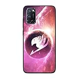 REOMFJG Case for Oppo realme 7 5G, Fairy Pattern with Tail Cute Pattern 4 Black Soft Rubber Thin Coque Fundas Shockp