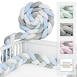 JAKOR® - Seitenschläferkissen geflochten (Blau/Weiss/Grau, 2 Meter)