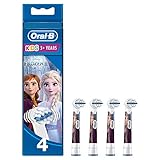 Oral-B Kids Frozen Aufsteckbürsten für elektrische Zahnbürste, 4 Stück, für Kinder ab 3 Jahren, extra weiche B