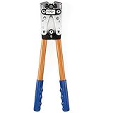 Allright Batteriekabelschuh Crimpzange Kabelschuhzange Aderendhülsen Kabelschuh Set Presszange Crimp 6-50mm² Zange Gelb
