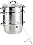 Schulte-Ufer 67940-26 Multifunktions-Entsafter Loop, 26 cm, Edelstahl, Edelstahloptik