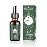 Original HOCHDOSIERT Hanfsamenöl 20 | 100% Natürlich | Premium Öl Mit Omega 3/6/9 | 100% Vegan | 60ML-1600 Tropfen Mit Sofort Effekt | Made in US