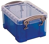 Really Useful Box 6 x Aufbewahrungsbox im Visitenkarten-Format 0,3 Liter - transp