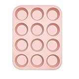 enduo Multifunktionale Silikonform Kuchenform Backform 12-Loch DIY Mousseform (Pink)
