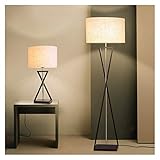 Tischlampe Nordic Moderne Stehleuchte Wohnzimmer Art Deco Stehlampe Led Schlafzimmer Leuchten Nachttischlampe neben Lampenstativ Licht Minimalism (Lampshade Color : A Black table lamp)