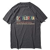 Unisex Shirts The Dadalorian Like Dad Best Dad in The Galaxy Funny Tee Gifts Men's T Shirt Cotton Tee for Men Women XS-XXXL