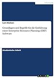Grundlagen und Begriffe für die Einführung einer Enterprise Resource Planning (ERP) Softw