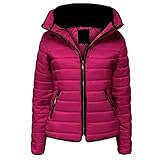 WJANYHN Mode Casual Damen Mehrfarbige Einfarbige Daunenwattierte Jacke Damen Kurzer Stehkragen Verdickte Warme Baumwolljacke Damen Selbstanbau Wattierte Jack