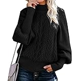 WAEKQIANG LäSsiger Herbst Und Winter FüR Damen, Neuer Pullover Mit Mittlerem Halsausschnitt, Lockerer, LangäRmliger, Einfarbiger Strickpullover FüR D