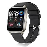 Smartwatch,1.69 Zoll Touch Farbdisplay Fitness Armbanduhr mit Pulsuhr Schlafmonitor Fitness Tracker IP68 Wasserdicht Sportuhr Smart Watch mit Schrittzähler,Stoppuhr Fitnessuhr für Damen Herren,Schw