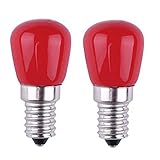 YSSMAO 2 stücke E14 Bunte LED Birne Kühlschrank Licht Nähmaschinen Lampen Weihnachten Hochzeit Schlafzimmer Yard Dekorativ,R