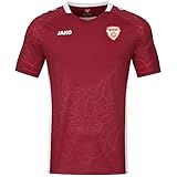 JAKO Nordmazedonien Trikot Home EM 2021 Herren weinrot/weiß, XXL