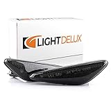 2 X LED Blinker Seitenblinker Blinkleuchte Kotflügel-Blinker DYNAMISCH ohne Felermeldung mit E4-Prüfzeichen Black Vision V-170521LG