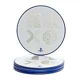 Paladone Playstation 5 Getränkeuntersetzer aus Metall, 4 Untersetzer, offizielles Lizenzproduk