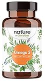 Omega 3 Kapseln Hochdosiert - 1000mg Fischöl PRO Kapsel - 500mg EPA + 250mg DHA - Essentielle Omega-3-Fettsäuren aus nachhaltigem Fischfang (Anchovis) - Laborgeprüft in Deutschland herg