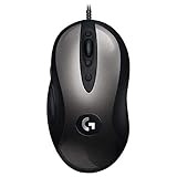 Logitech G MX518 Gaming-Maus mit HERO 25K DPI Sensor, ARM-Prozessor, 8 programmierbare Tasten, USB-Anschluss, Ultraleicht, Signalrate von 1ms, PC/Mac - Schwarz/G