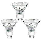 GU10 LED Lampe, Warmweiß 5W Ersetzt 44W Halogen Leuchtmittel 2700K 300LM Birnen AC 230V Halogenlampen [Nicht Dimmbar] Reflektorlampen Abstrahwinkel Spotlampe [Energieklasse A+] - 3er/Pack