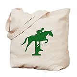 CafePress – Hunter Jumper Zaun grün – Leinwand Natur Tasche, Reinigungstuch Einkaufstasche Tote M khak