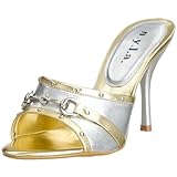 N.Y.L.A. Damen Leonie Slide, Silber/Gold, 40 EU