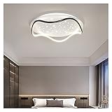 ASPZQ LED Deckenlampe Licht 48W 2021 Sternenhimmel Schlafzimmerlicht Deckenlampen for Kinderzimmer for Küche, Flur, Bad, Treppenhaus, Schlafzimmer (Farbe : Schwarz, Size : Stepless dimming)