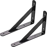 YHRJ DIY Regalbodenträger Einfacher Dreiecksregal-Stützrahmen für Heimtextilien, Wandmontierte Blumenkasten-Unterrichtshalterung, Belastbar 100kg (Color : A, Size : 11.8 * 7.5 inches*2)