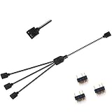 NMD&LR Computer-Motherboard-Verlängerungskabel, RGB-Schnittstellen-Verlängerungskabel, 12 V RGB 4-PIN / 5 V ARGB 3-PIN 1-4/1-5 Connector Hub