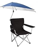 Sonnenschirm Stuhl,Justierbarer Überdachungs-faltender Lagerstuhl, tragbarer im Freienklappstuhl mit abnehmbarem Regenschirm, für das Kampieren im Freien, F