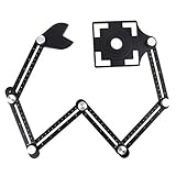 MISHITI Tile Hole Locator Mauerwerk Glas Positionierung Festwinkel Messlineal Schab