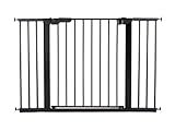 BabyDan Premier Türschutzgitter / Treppenschutzgitter zum Klemmen, 112 - 119.3 cm - hergestellt in Dänemark und vom TÜV GS geprüft, Farbe: Schw