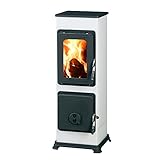 Kaminofen Bozen 91x28,8x33cm 5,0KW weiß Feuerstelle Ofen Kamin Werk