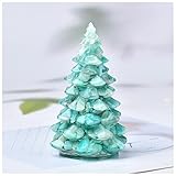 ZTBH Natürlicher Meditationskristall 1 Stück Natürliches handgemachtes Kristall Kies Harz Handwerk Baum, Dekoration Kristallstein (Color : Amazon Stone, Größe : 1pc)
