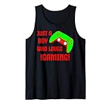 just a boy who loves gaming - gaming outfit für Jungen Tank Top