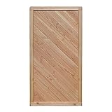 WEIDENPROFI Sichtschutz, Lärche Holzzaun Blickdicht, Gartenzaun aus Lärchenholz, Größe (BxH): 90 x 180