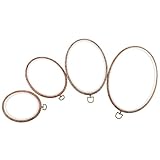 oshhni 4pcs Kunststoff Oval Kreuzstich Hoops Handstickerei Nähen Hoop