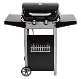 Grillchef by Landmann Gasgrill Gasgrillwagen 90 cm Arbeitshöhe 2 Brenner Seitentische 4 Besteckhak