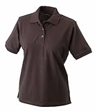 James & Nicholson Damen Ladies' Polo Poloshirt, Braun (braun), Larg