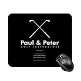 Lustige Spiele Paul und Peter Golf Visitenkarte Hochgeschwindigkeits-rutschfeste Spieltischmatte, Office Square Rubber Base-Mauspad, kundenspezifische kleine Schreib