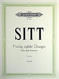 50 TAEGLICHE UEBUNGEN OP 98 - arrangiert für Violine [Noten / Sheetmusic] Komponist: SITT HANS