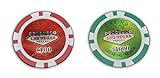 Schnäppchenladen24 Poker Chips 2er Set Jetons 100 / 500 / 1000 Las Vegas Mix Farben Casino Größ